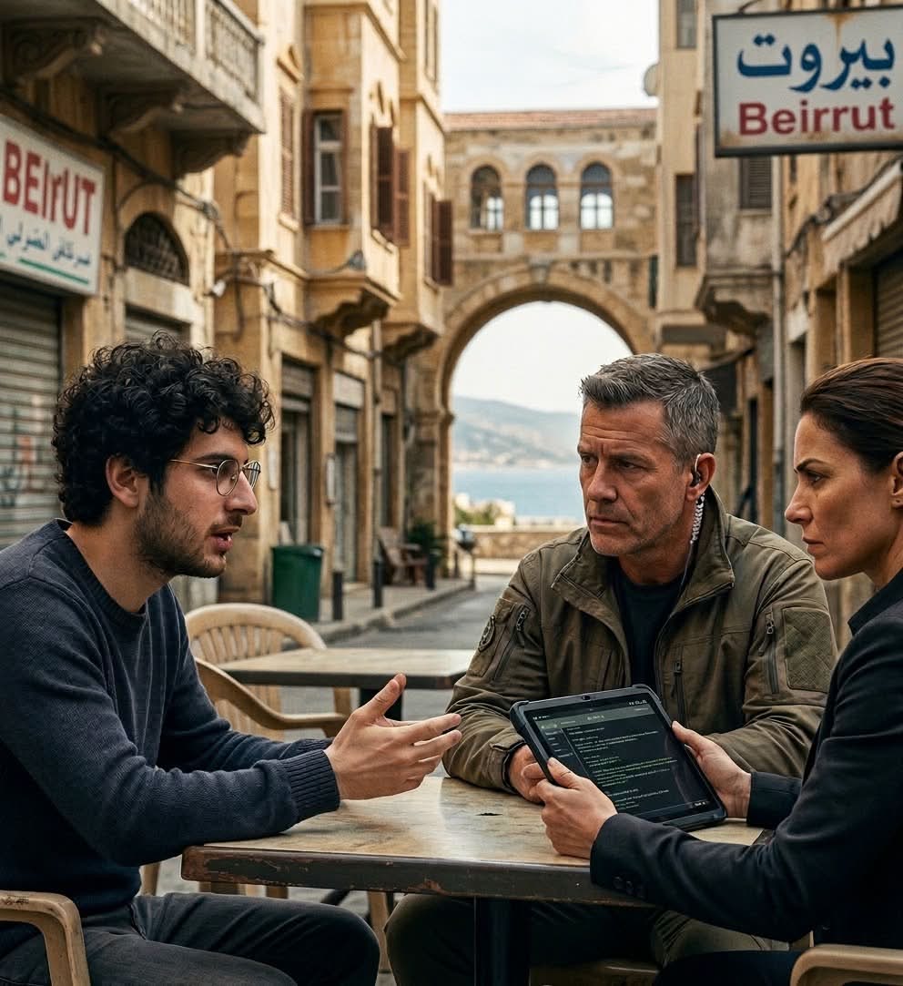 mossad meeting in public